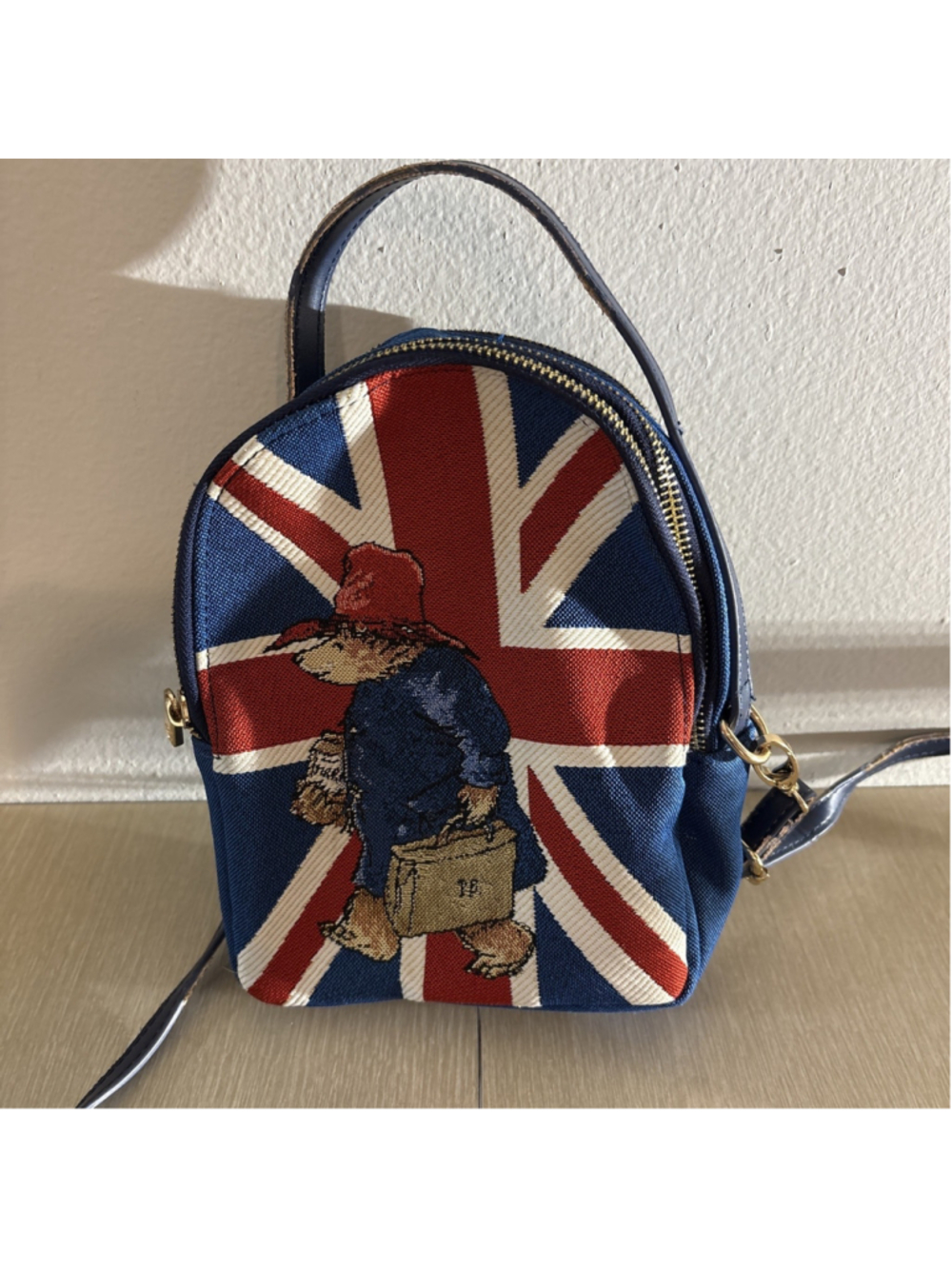 Paddington Bear Union Jack Mini Backpack Purse 1175